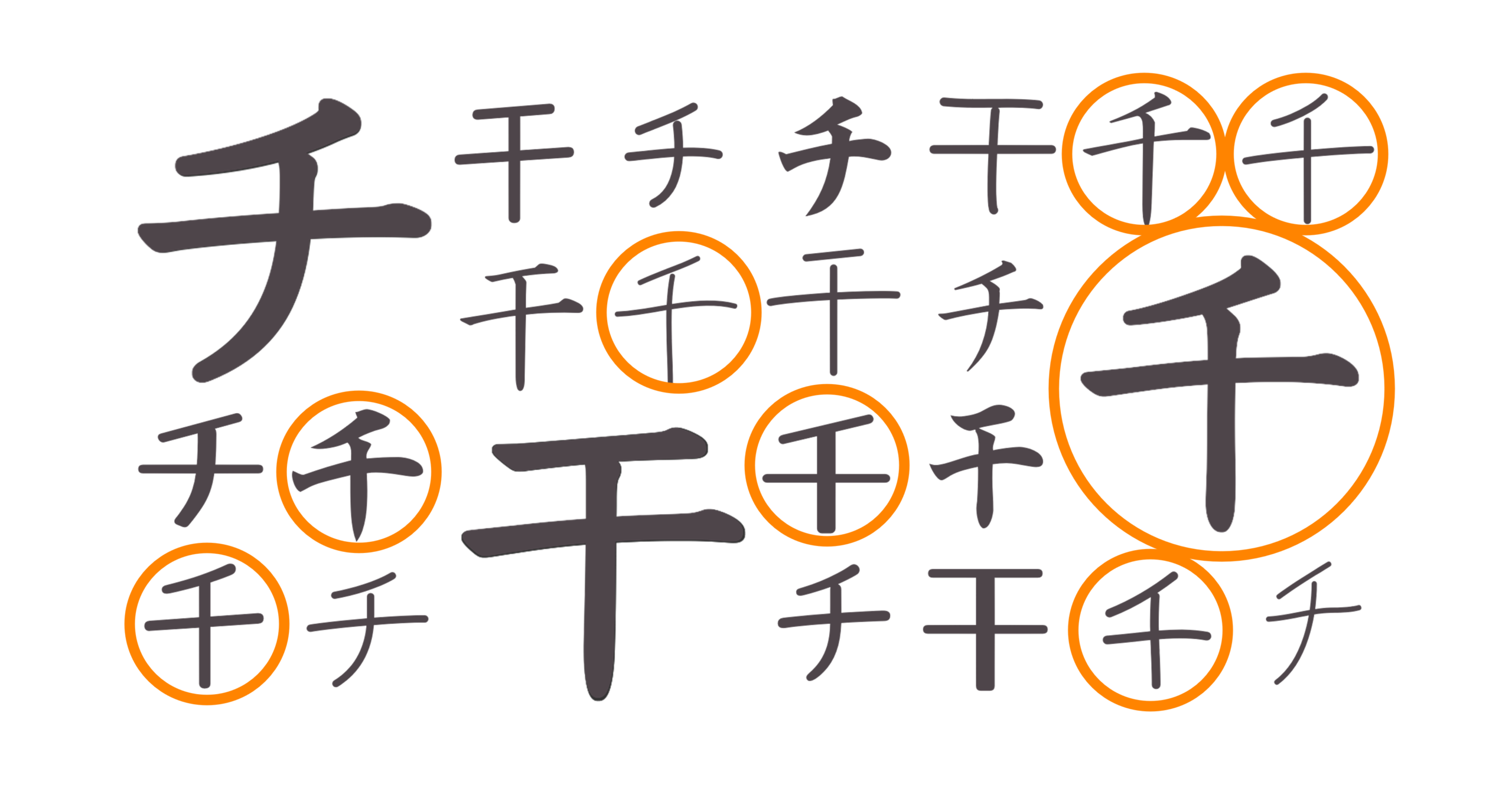 チ・千・干（千）