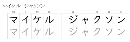 文字練習シート（マス目入り）